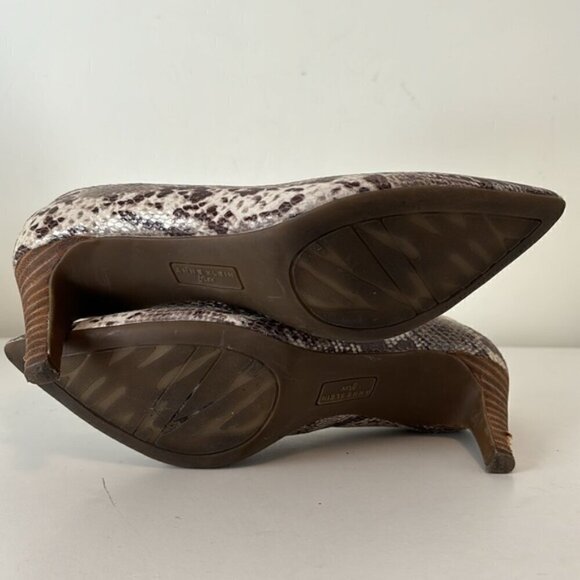 Women’s Anne Klein Flex leather snakeskin print pumps/heels size 7 - Picture 8 of 10